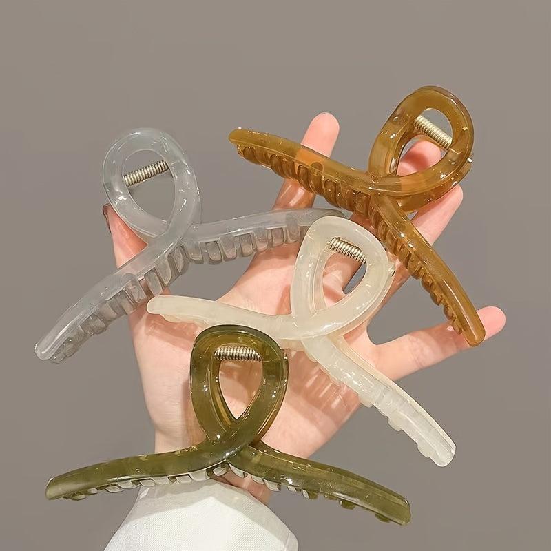 4pcs Large Butterfly Hair Claw Clips For Women