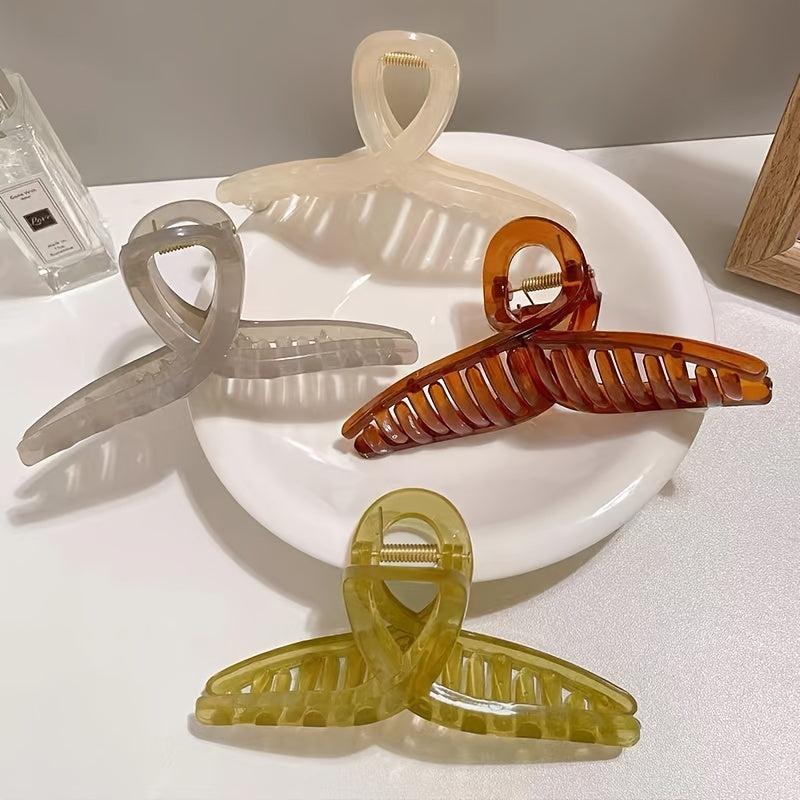 4pcs Large Butterfly Hair Claw Clips For Women
