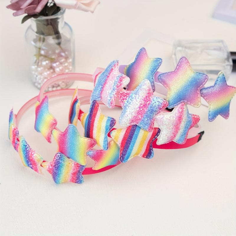 Y2K Star Sequin Headband Glitter Hair Band For Girls Toddlers