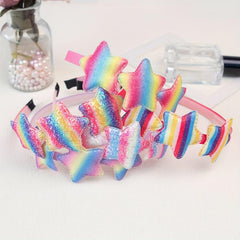 Y2K Star Sequin Headband Glitter Hair Band For Girls Toddlers