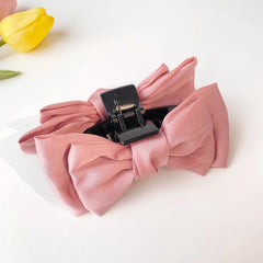 Oversized Satin Bow Hair Pin for Women Girls Hair Accessory