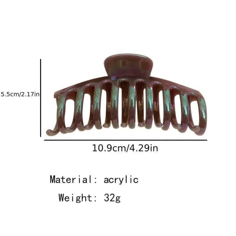 Acrylic Shark Claw Hair Clip Glitter Hair Accessories