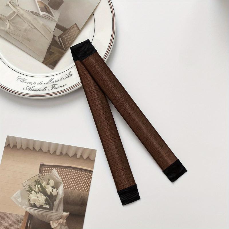 French Hair Bun Maker Snap Roll Tool Twist Donut Bun Hairstyle