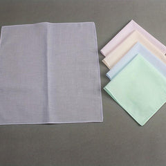5pcs 60S Cotton Square Scarf Small Handkerchief Soft Pocket Scarf