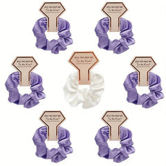 1pc Silky Scrunchies Soft Hair Tie Elastic Ponytail Holder