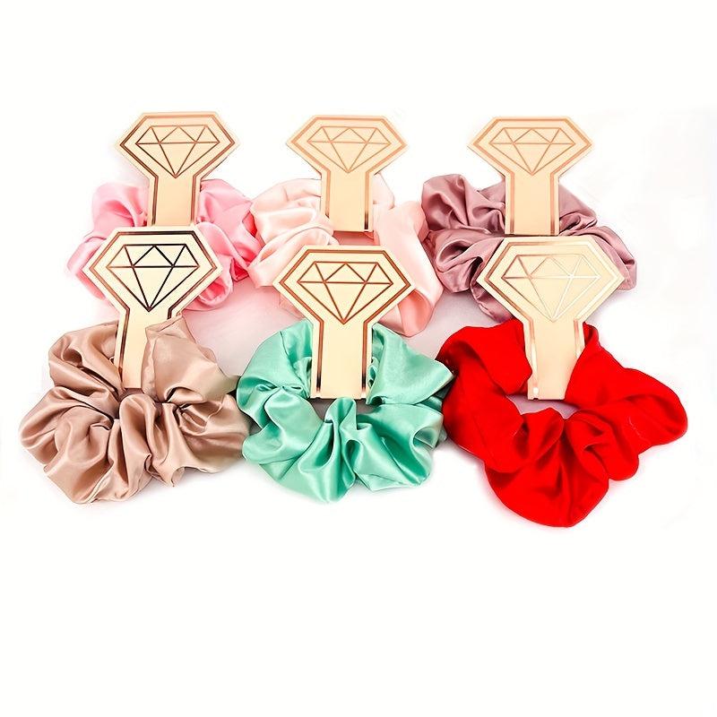 1pc Silky Scrunchies Soft Hair Tie Elastic Ponytail Holder