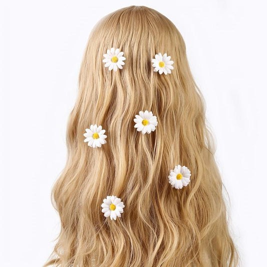 Sunflower Hair Clip Set Non Slip Duck Billed Flower Side Ponytail Accessories