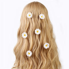 Sunflower Hair Clip Set Non Slip Duck Billed Flower Side Ponytail Accessories