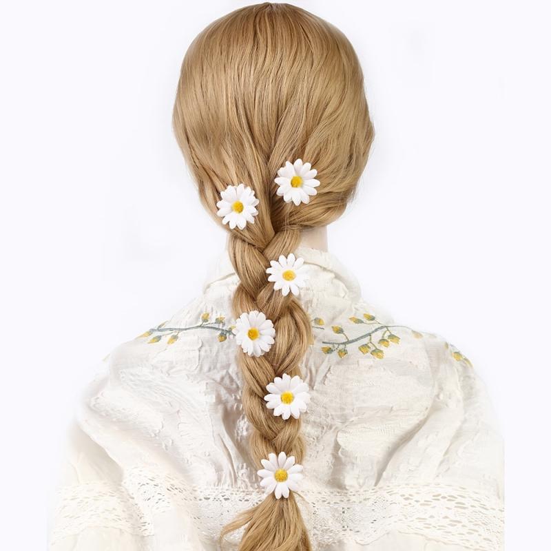 Sunflower Hair Clip Set Non Slip Duck Billed Flower Side Ponytail Accessories