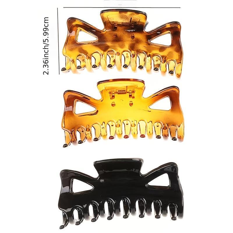 Plastic Bowknot Hair Claw Clip Strong Grip Hair Jaw Clip