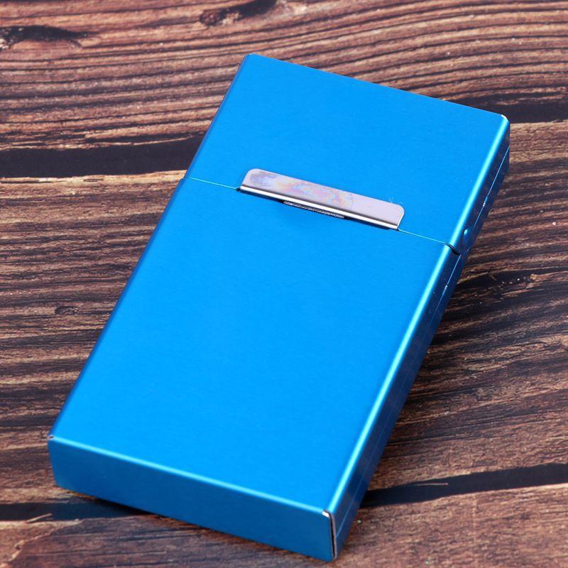 Automatic Flip Aluminum Alloy Cigarette Box Metal Cigarette Case