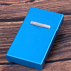 Automatic Flip Aluminum Alloy Cigarette Box Metal Cigarette Case
