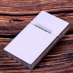 Automatic Flip Aluminum Alloy Cigarette Box Metal Cigarette Case