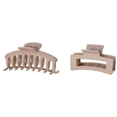 2PCS Hair Clips Set Non slip Hair Claw Clips Banana Rectangle Hair Clips