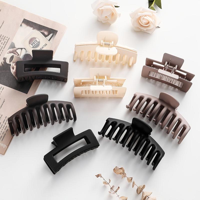 2PCS Hair Clips Set Non slip Hair Claw Clips Banana Rectangle Hair Clips