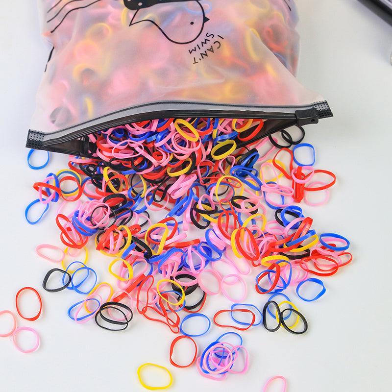 1000PCS Hair Ties Hair Rubber Bands Thin Small Elastics Bands