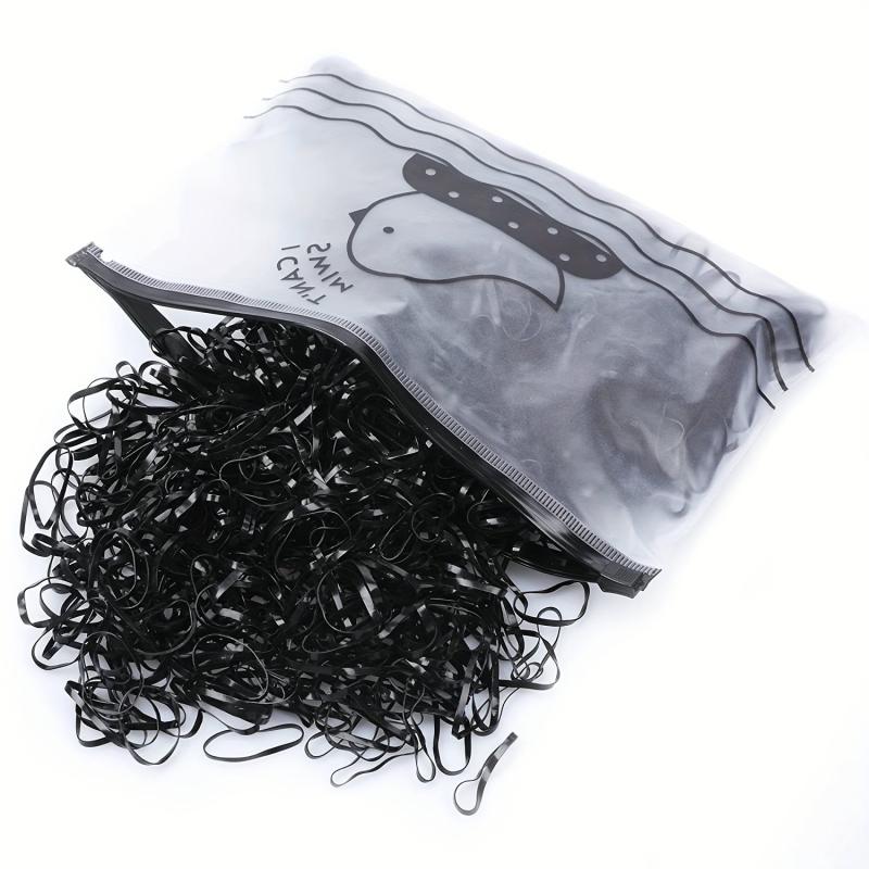 1000PCS Hair Ties Hair Rubber Bands Thin Small Elastics Bands