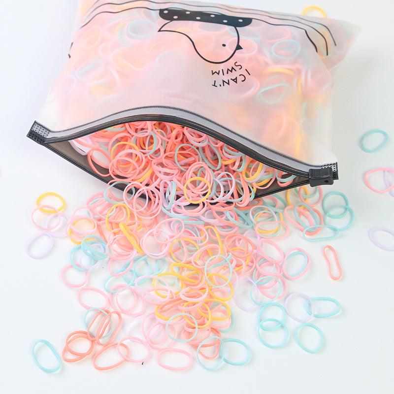 1000PCS Hair Ties Hair Rubber Bands Thin Small Elastics Bands