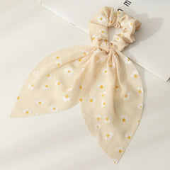 Long Hair Rope Women Hair Ring Small Silk Scarf Hair Accessories