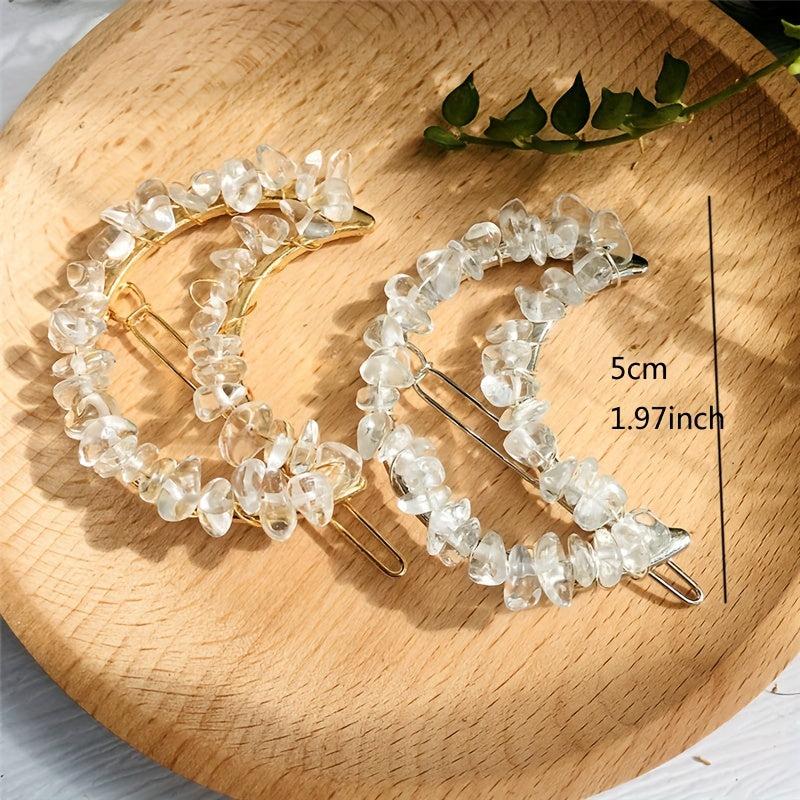 Crystal Hair Clip Side Clip Head Jewelry Accessories