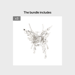 Biochemical Butterfly Grab Clip Liquid Metal Hairpin