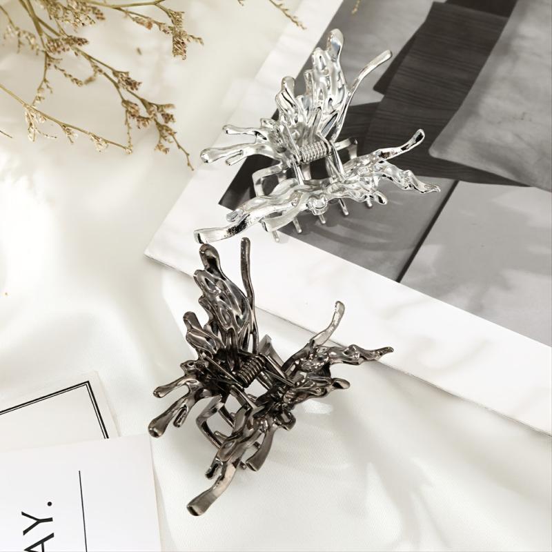 Biochemical Butterfly Grab Clip Liquid Metal Hairpin