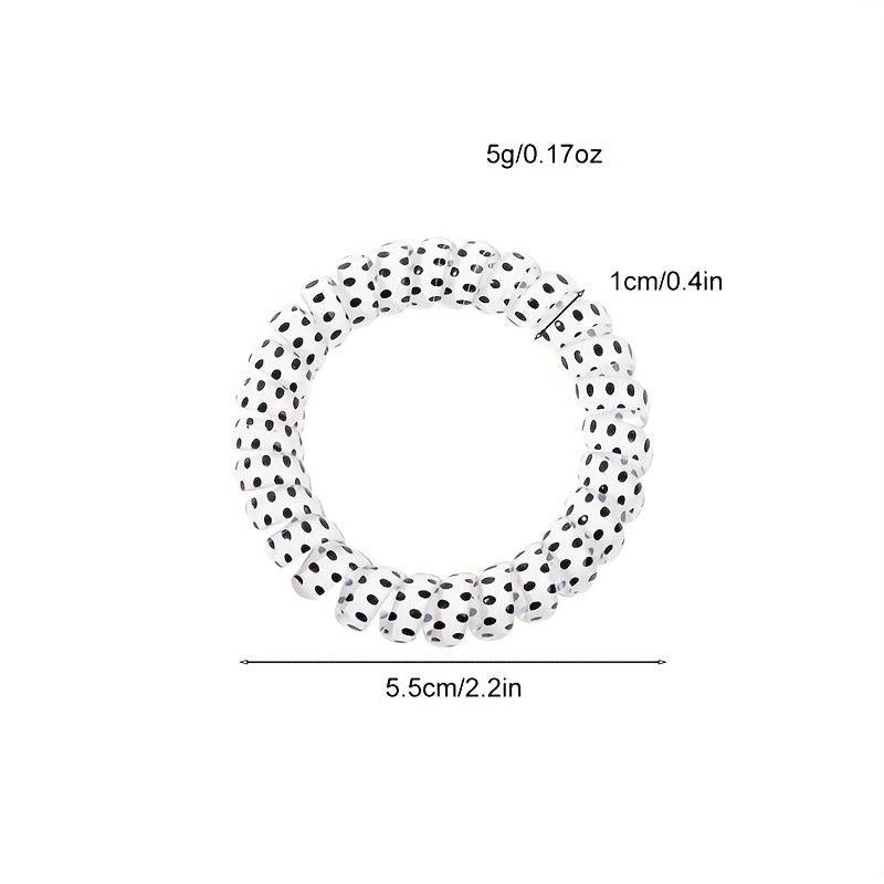 10pcs Spiral Hair Tie Scrunchies and Elastic Bands Ponytail Holder
