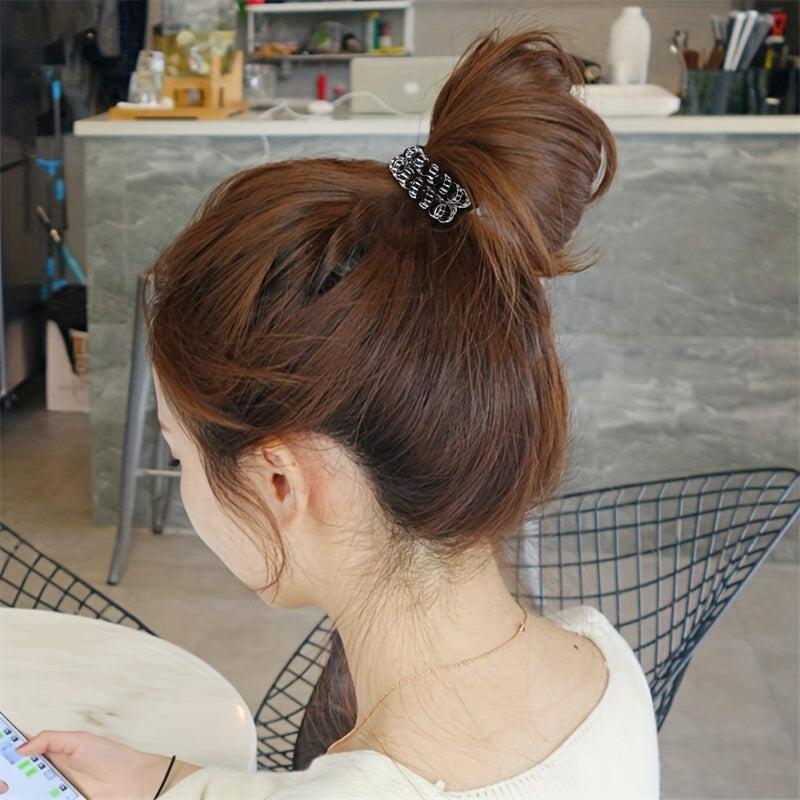 10pcs Spiral Hair Tie Scrunchies and Elastic Bands Ponytail Holder