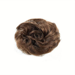 Messy Hair Bun Scrunchies Extension Curly Chignon for Women 100 Human Hair