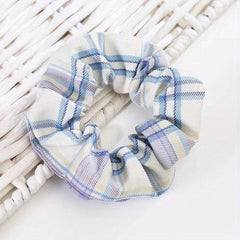 Plaid Hair Tie Large Scrunchie Ponytail Hair Rope Accessories