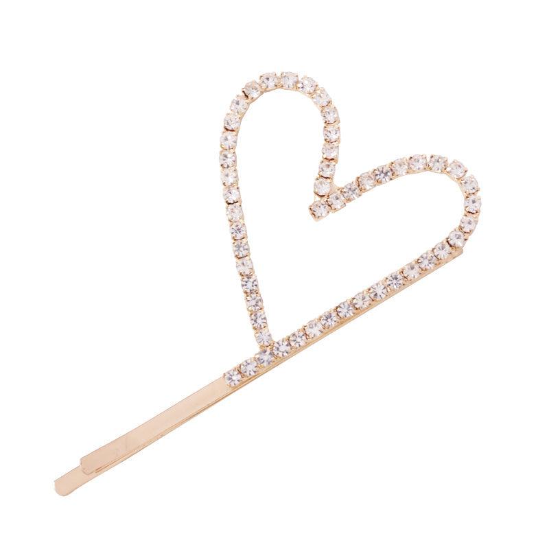 Rhinestone Hairclip Metal Alloy Hairpin Barrette for Party Prom Wedding