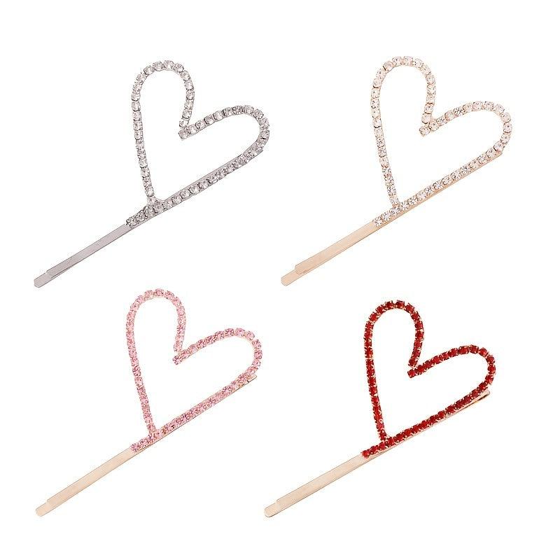 Rhinestone Hairclip Metal Alloy Hairpin Barrette for Party Prom Wedding