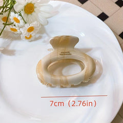 Acetate Hair Claw Ellipse Ponytail Holder Hair Clip
