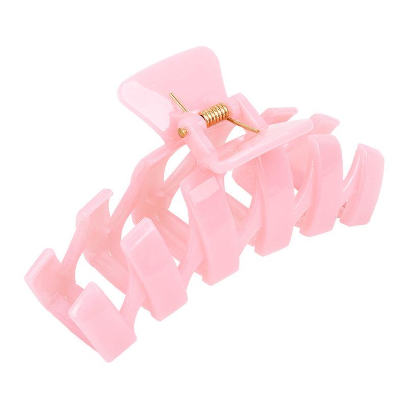 Oversize Pink Hair Claw Clip Non Slip Strong Hold Grip Hair Jaw Clip