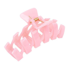 Oversize Pink Hair Claw Clip Non Slip Strong Hold Grip Hair Jaw Clip