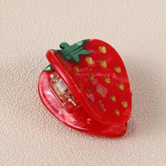 Acetate Strawberry Shape Hair Claw for Women
