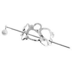 Pearl Hair Stick Metal Hairpin