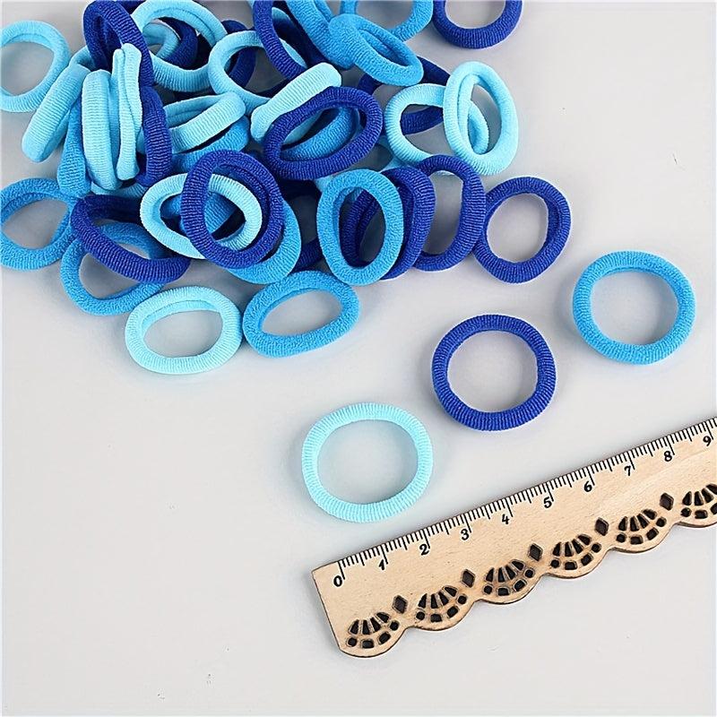 50Pcs Colorful Rubber Hair Tie Ponytail Holder for Girls Babies