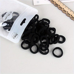 50Pcs Colorful Rubber Hair Tie Ponytail Holder for Girls Babies