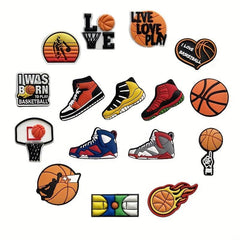16PCS Basketball Shoe Charm Clog Shoe Charm Shoe Decoration