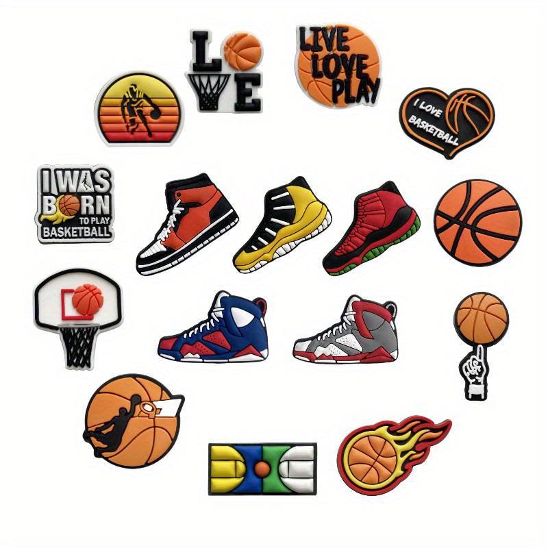 16PCS Basketball Shoe Charm Clog Shoe Charm Shoe Decoration