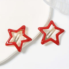 10pcs Pentagram Hair Clip for Girls