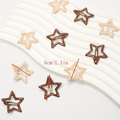 10pcs Pentagram Hair Clip for Girls