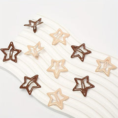 10pcs Pentagram Hair Clip for Girls