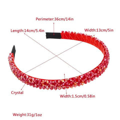 Sparkle Crystal Rhinestone Headbands Beaded Hair Hoop Band Hair Accessories