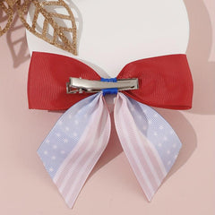 Independence Cheer Bow Patriotic Cheerleader Hair Bows Clip