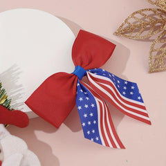 Independence Cheer Bow Patriotic Cheerleader Hair Bows Clip