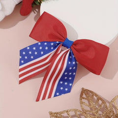 Independence Cheer Bow Patriotic Cheerleader Hair Bows Clip