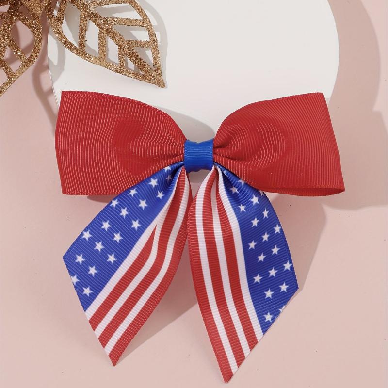 Independence Cheer Bow Patriotic Cheerleader Hair Bows Clip