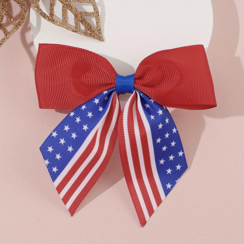 Independence Cheer Bow Patriotic Cheerleader Hair Bows Clip